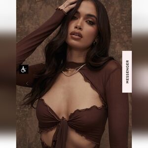 Avery brown bodysuit